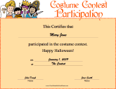 Halloween Costume Contest Participant