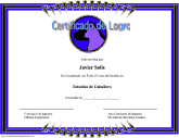 Certificado de Logro