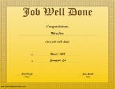Job Well Done