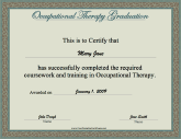 Occupational Therapy Graduation