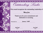 Outstanding Leader