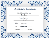 Certificado de Participación