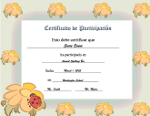 Certificado de Participación