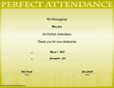 Perfect Attendance