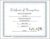 Recognition
