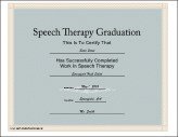 Speech Therapy Graduation