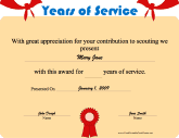 Years of Service